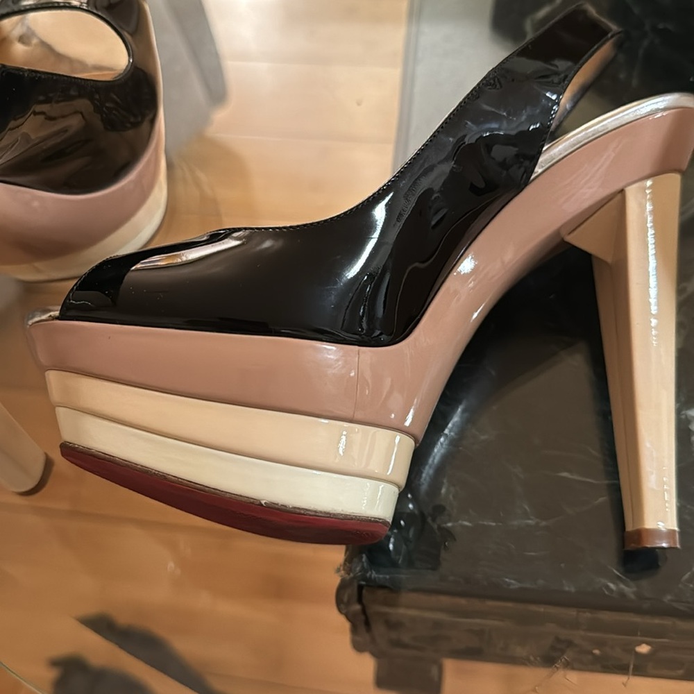 Christian Louboutin Palais Royal 140 Python Platform Heels Pumps - Picture 4 of 6